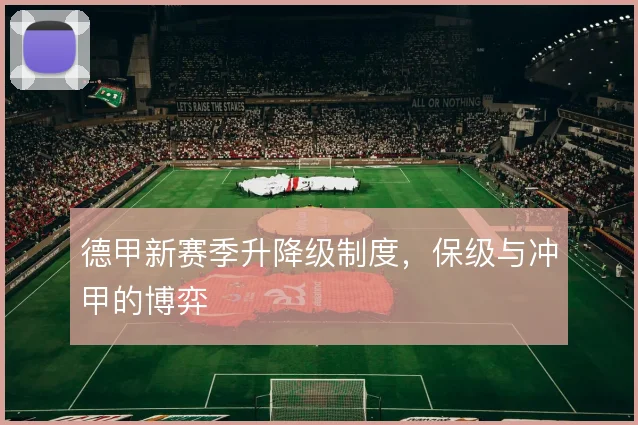 德甲新赛季升降级制度，保级与冲甲的博弈
